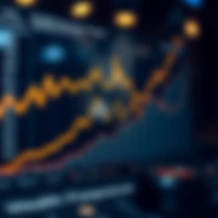 Wealth Growth Dynamics A sophisticated financial chart illustrating wealth growth
