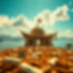 A serene landscape representing wealth and prosperity