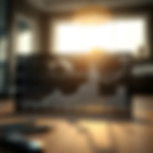 A graph illustrating property value trends over time