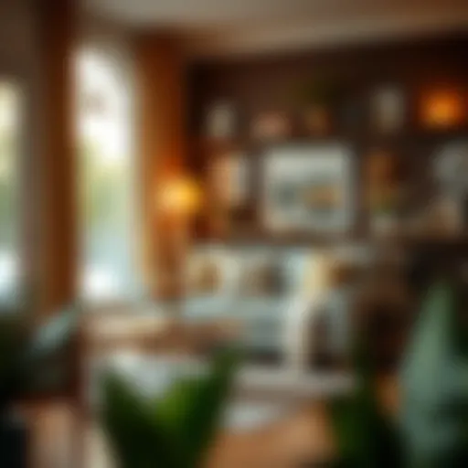 A cozy living room symbolizing home comfort