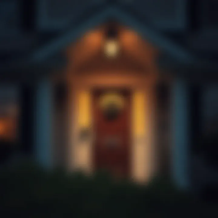 A welcoming front door to a house