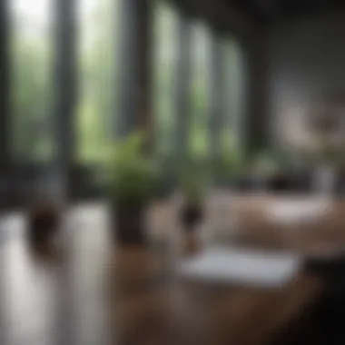 A corporate meeting focused on sustainability discussions