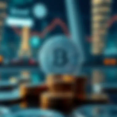 Illustration of secure cryptocurrency transactions