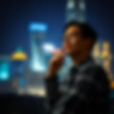 A person contemplating loan options