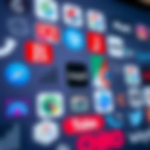 Visual representation of major internet company logos