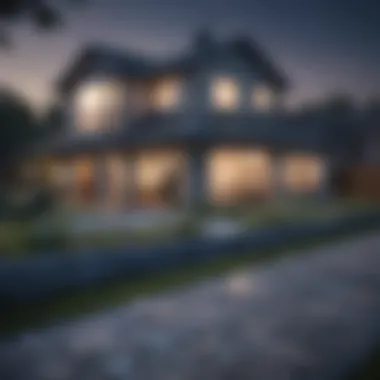 Blueprint of Residential Property A detailed blueprint of a residential property