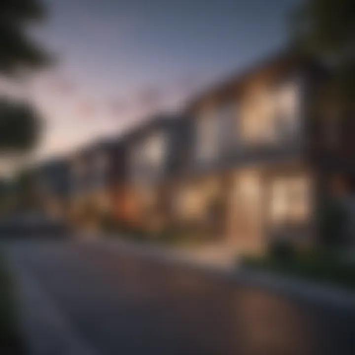 A diverse array of property types showcasing real estate variety