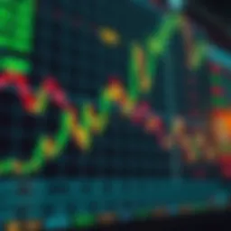 A dynamic chart illustrating penny stock trends and fluctuations