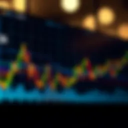 Graph depicting stock market trends