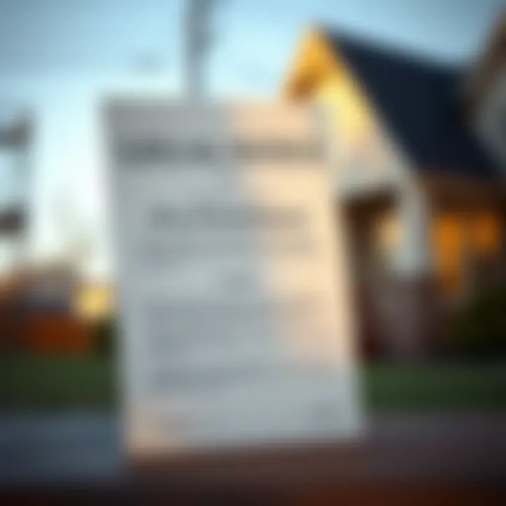 A document symbolizing legal notices related to foreclosure