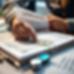 Depiction of money lending transactions through documents