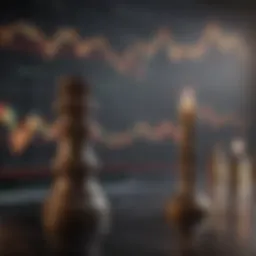 Candlestick chart illustrating forex market trends