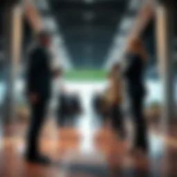 Visionary leadership guiding a corporate team
