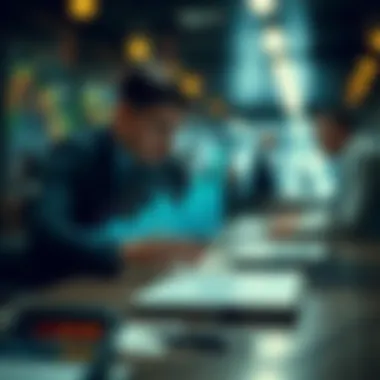 Conceptual graphic on the impact of technology on investment advice