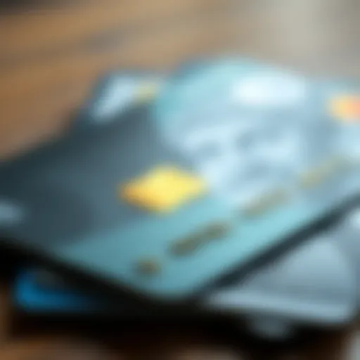A visual representation of credit card accounts