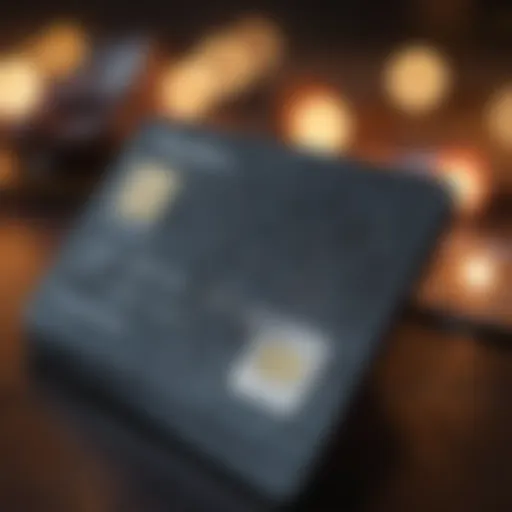 An elegant display of luxurious credit cards