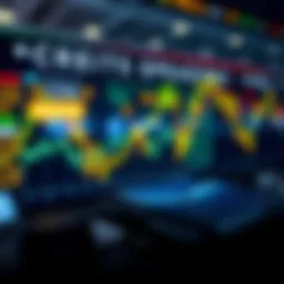 Visual representation of credit spreads in financial markets