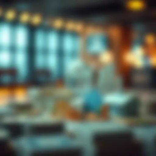 Infographic depicting various types of financial institutions