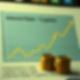 Graph illustrating the mechanics of interest rate caplets