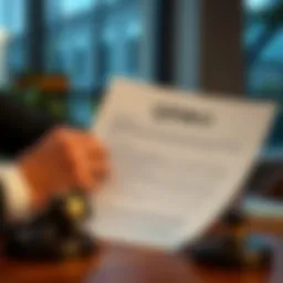 Illustration of a QDRO document being reviewed in a legal setting