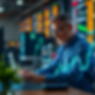 Analyzing Market Trends in Retail Investing A visual representation of retail investors analyzing market trends