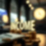 Conceptual illustration of taxable income