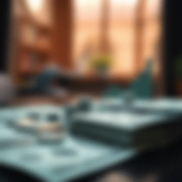 Visual representation of income streams