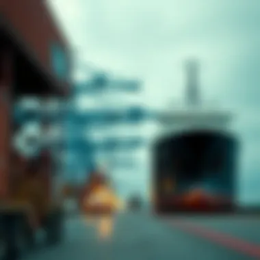 Symbolic depiction of national security connected to maritime industry