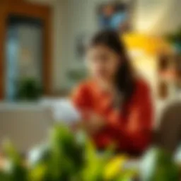 A student budgeting their expenses for housing