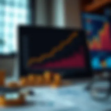 Charts and graphs depicting financial growth